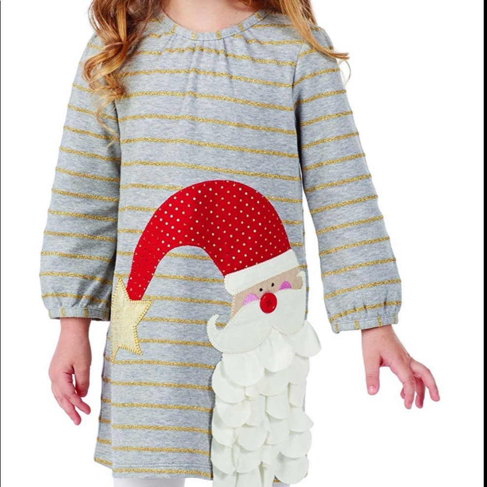 🎄MudPie Santa Dress 0-6m☆NWT☆ Super adorable!